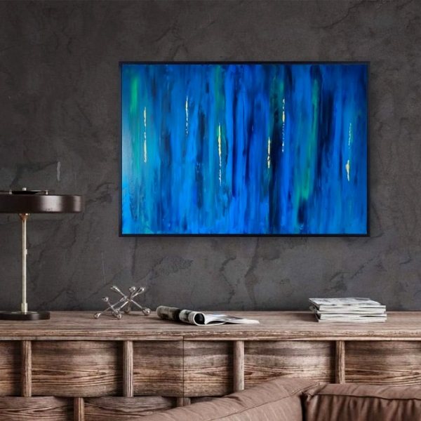 kortárs festmények, modern festmény, színes galéria, kék festmény, design festmény