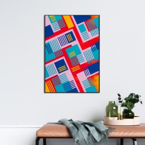 színes galéria, modern festmény, akril festmények, akril és spray, egyedi festmény